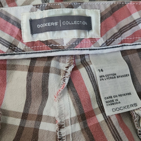 Dockers plaid shorts size 14 - Picture 2 of 3